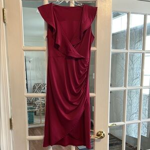 Fun Hot Pink Ruffle Dress